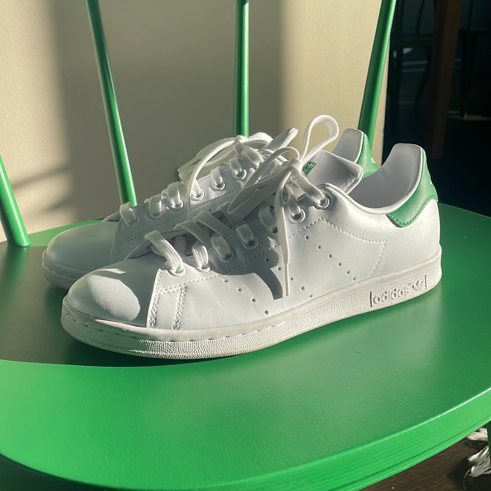 adidas Originals prime green  Stan Smith leather shoes (8.5)